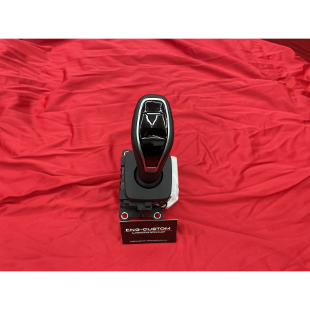 Prodotti e installazioni automotive ENG-Custom - Leva Cambio Nera Traforata con cuciture nere Alfa Romeo Giulia Stelvio