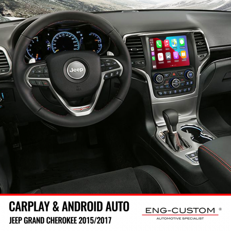 ENG-Custom automotive products and installations - Jeep Grand Cherokee Car Play Android Auto Mirror Link