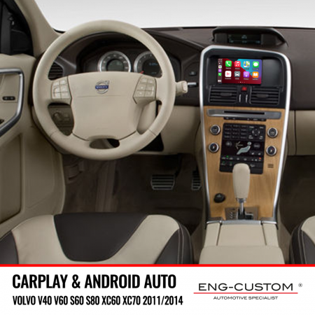 ENG-Custom automotive products and installations - Volvo V40 V60 S60 S80 XC60 XC70 Car Play Android Auto Mirror Link