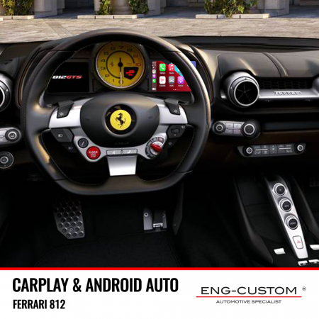 ENG-Custom automotive products and installations - Ferrari 812 Apple Carplay Android Auto Mirror Link