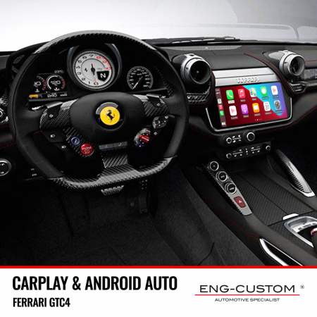 ENG-Custom automotive products and installations - Ferrari GTC4 Apple Carplay Android Auto Mirror Link