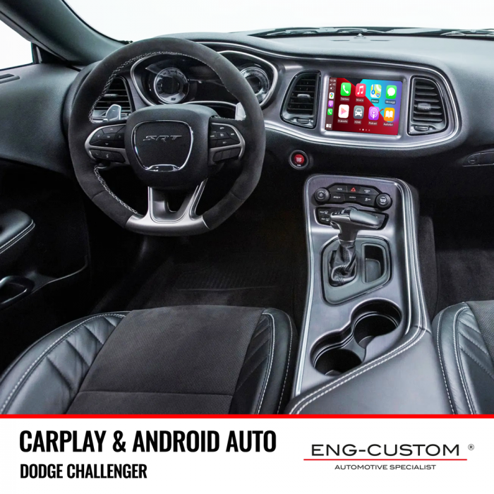 ENG-Custom automotive products and installations - Dodge Challenger Car Play Android Auto Mirror Link