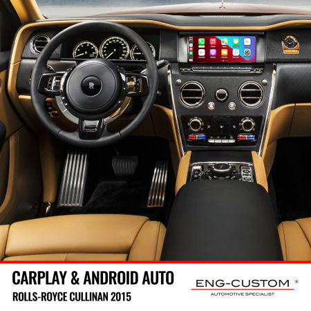 Prodotti e installazioni automotive ENG-Custom - Rolls-Royce Cullinan 2015 Apple Carplay Android Auto Mirror Link