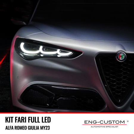 ENG-Custom automotive products and installations - Giulia MY23 full LED headlight kit