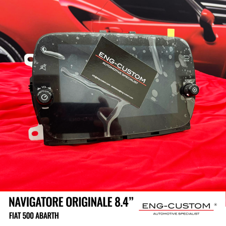 Prodotti e installazioni automotive ENG-Custom - Navigatore Originale Fiat 500 Abarth 7"