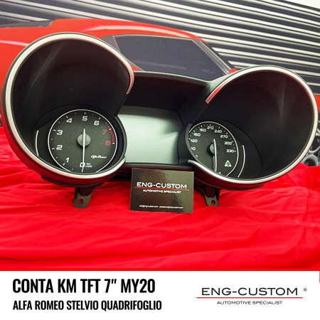 ENG-Custom automotive products and installations - Conta KM TFT 7" Alfa Romeo Stelvio Quadrifoglio