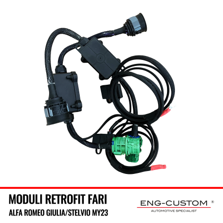 ENG-Custom automotive products and installations - Moduli Retrofit Fari Alfa Romeo MY23