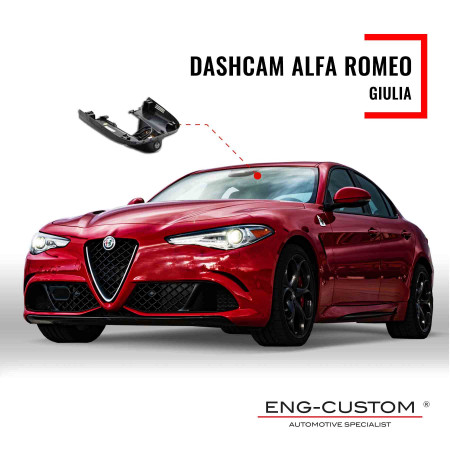 Prodotti e installazioni automotive ENG-Custom - Alfa Romeo Giulia Dashcam