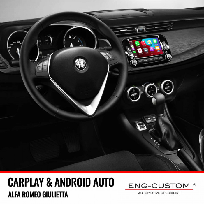 Automotive Products and Installations ENG-Custom - Alfa Romeo Giulietta Apple Carplay Android Auto Mirror Link