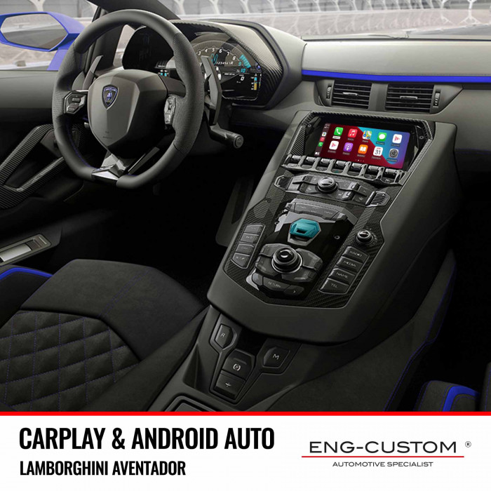 Prodotti e installazioni automotive ENG-Custom - Lamborghini Aventador Apple Carplay Android Auto Mirror Link