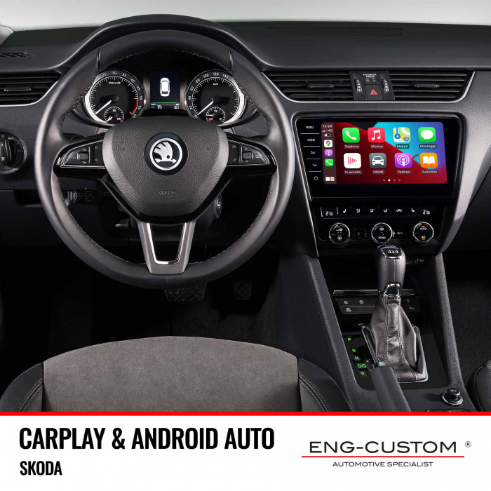 Skoda CarPlay Android Auto Mirror Link - Installazioni ENG-Custom personalizza l'auto