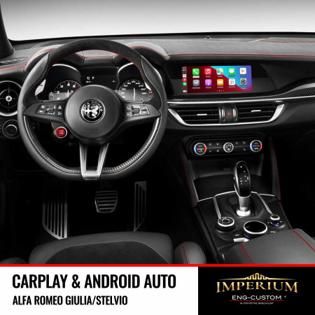 Alfa Romeo Giulia/Stelvio CarPlay Android Auto Mirror Link - Installazioni ENG-Custom personalizza l'auto