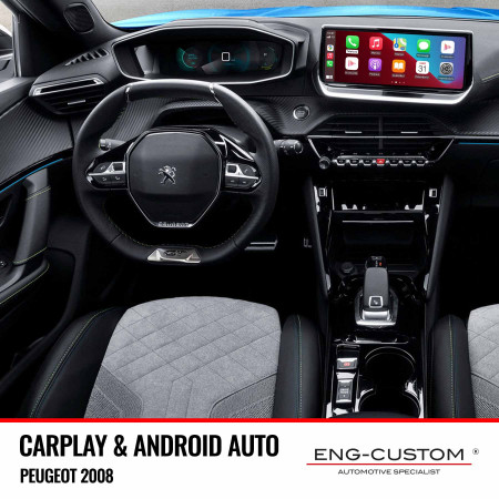 Peugeot 2008 CarPlay Android Auto Mirror Link - Installazioni ENG-Custom personalizza l'auto