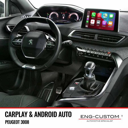 Peugeot 3008 CarPlay Android Auto Mirror Link - Installations ENG-Custom customize the car
