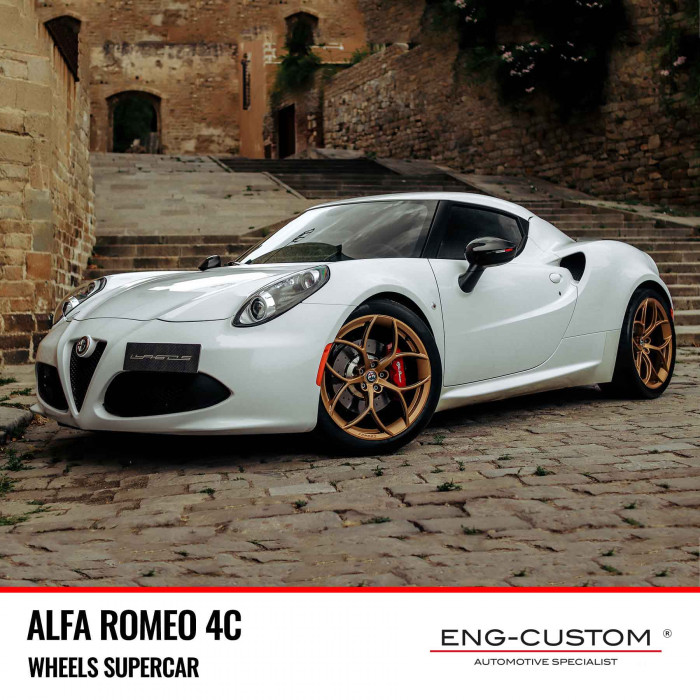 ALFA ROMEO 4C - LLAGOS CATTIVO FORGED WHEELS - Installations ENG-Custom customize the car