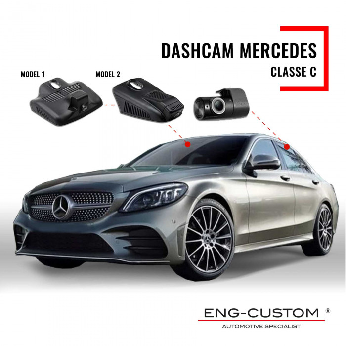 Prodotti e installazioni automotive ENG-Custom - Mercedes Classe C Dashcam