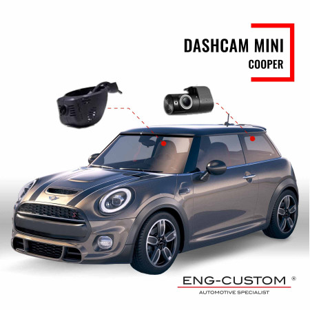 Prodotti e installazioni automotive ENG-Custom - Mini Cooper Dashcam