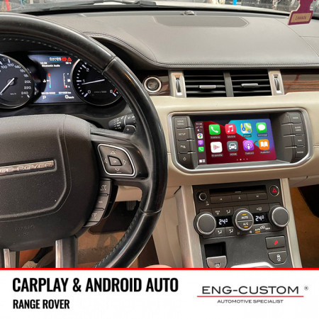 Automotive Products and Installations ENG-Custom - Range Rover Evoque Apple Carplay Android Auto Mirror Link