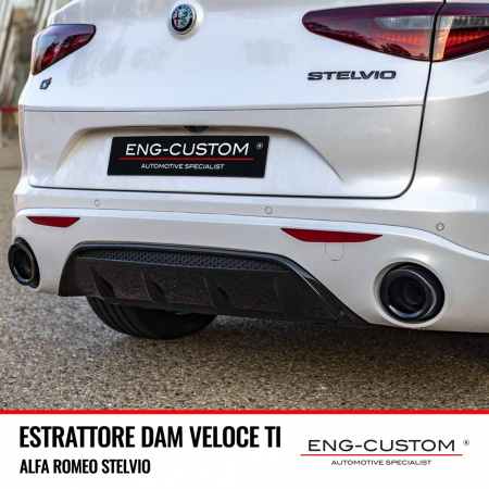 ENG-Custom automotive products and installations - Alfa Romeo Stelvio DAM Veloce Extractor TI OEM replacement