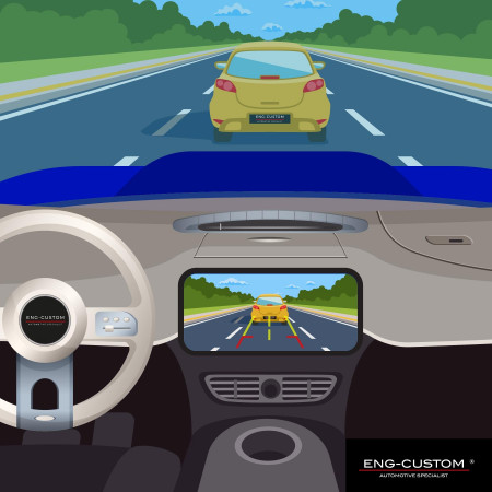 Automotive products and installations ENG-Custom - Alfa Romeo Giulia Stelvio front camera interface Apple Carplay Android Auto